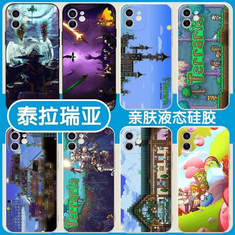 泰拉瑞亚手机壳适用VIVO华为OPPO小米15苹果14红米k50一加9游戏xr