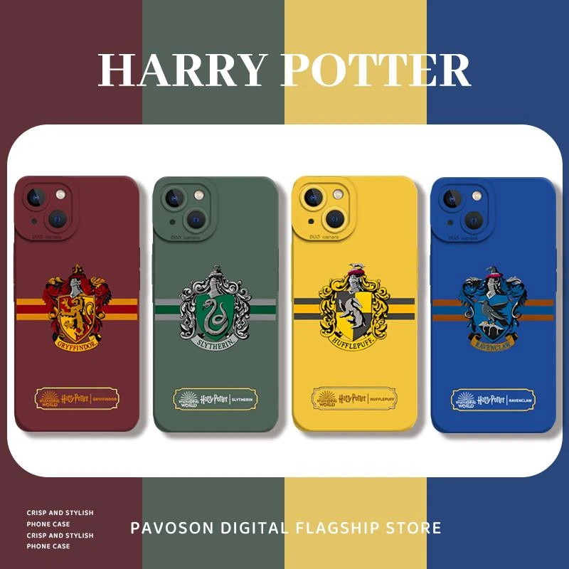 适用哈利波特徽章高级感个性苹果16斯莱特林iphone15promax手机壳