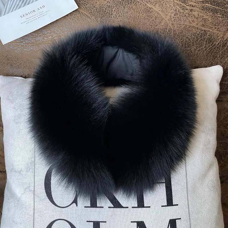 冬季爆款真狐狸毛围脖毛领子真皮草毛毛围巾磁铁扣款时尚女百搭款