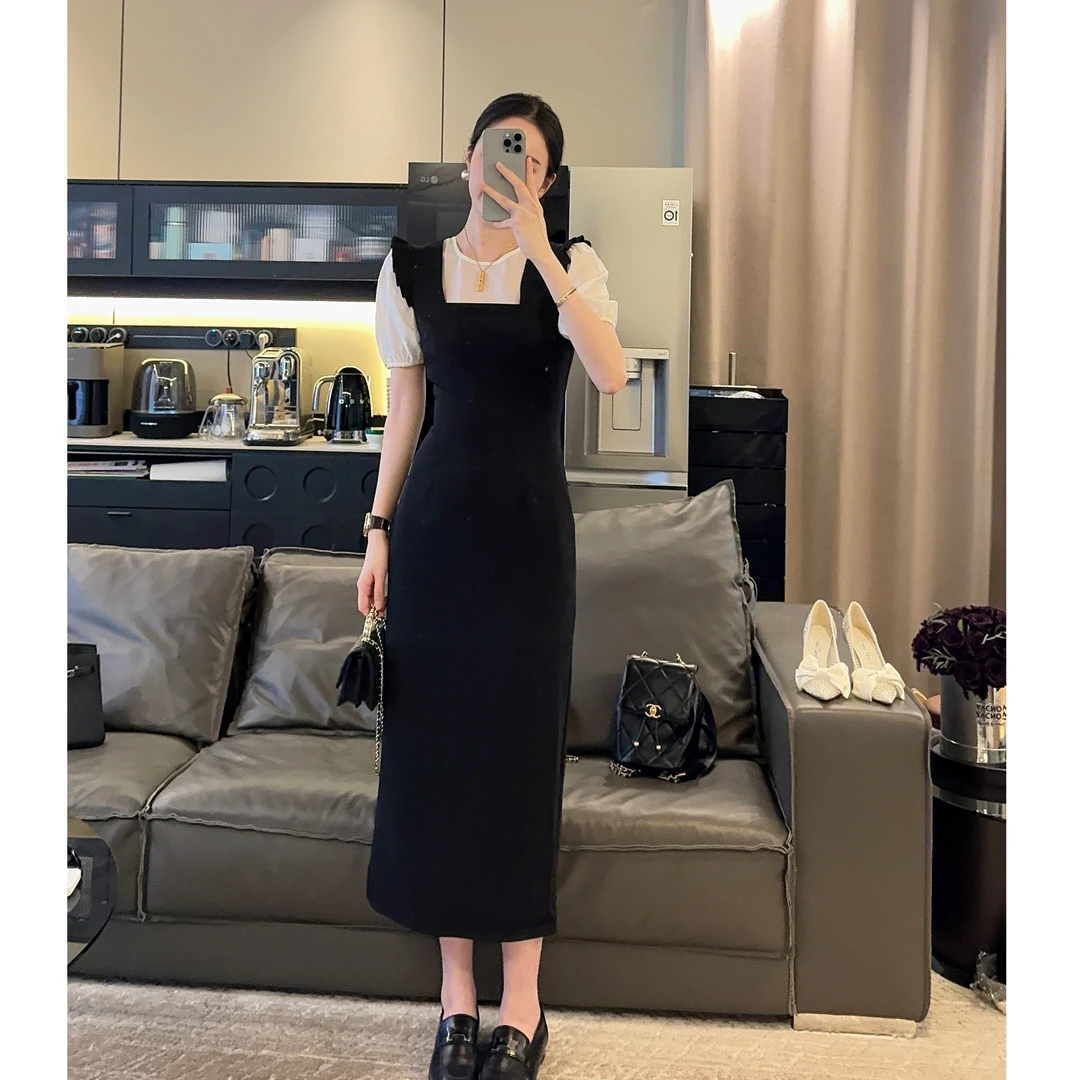 Zwinnie/詹维尼【假两件拼接裙】设计感时尚显瘦连衣裙 GRE202424