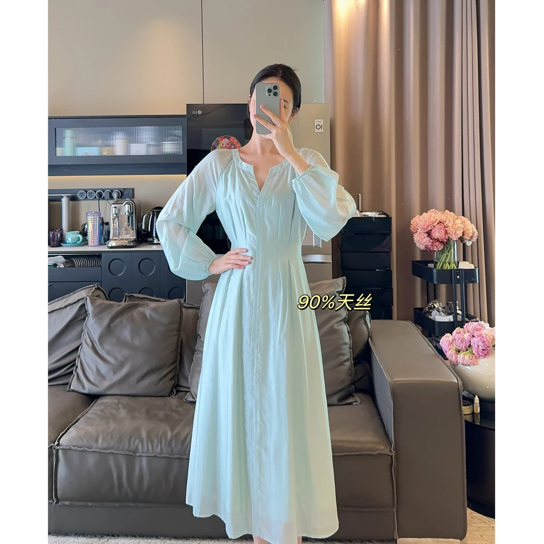 Zwinnie/詹维尼【天丝裙】夏季气质时尚显瘦连衣裙 GZC202419