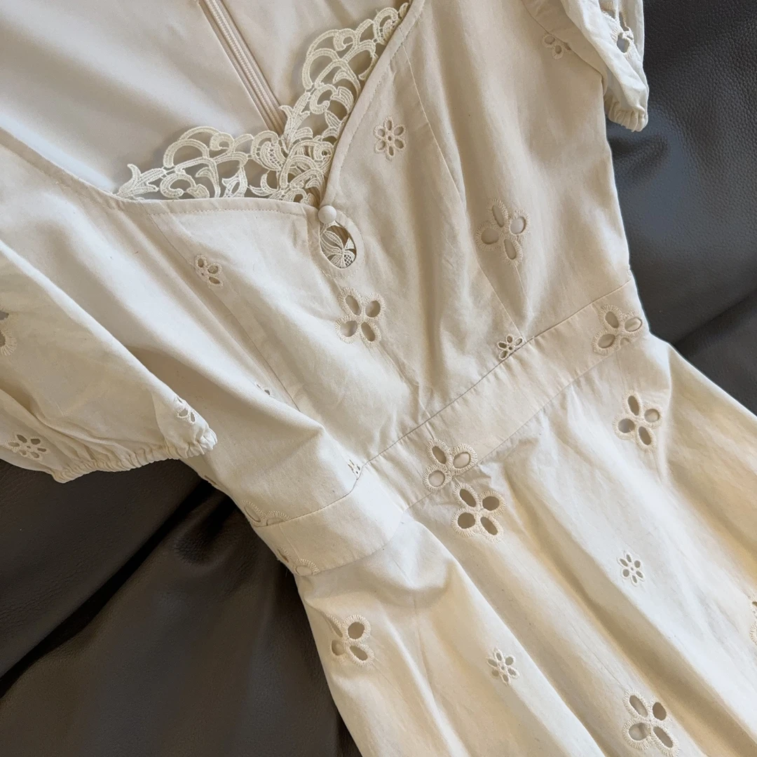 Zwinnie/詹维尼【绣花】国风气质时尚设计师连衣裙 GYS202408