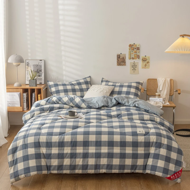 水洗棉简约新疆棉花被子冬被被芯春秋被夏被学生宿舍四季通用