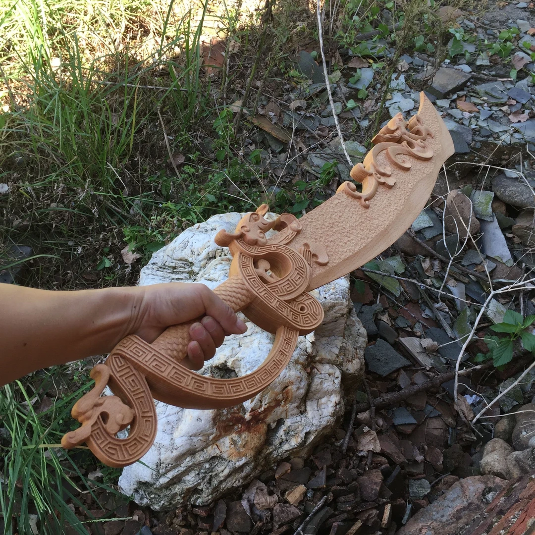 木剑兵器倚天屠龙记倚天剑木质屠龙刀周边刀剑手工东阳木雕