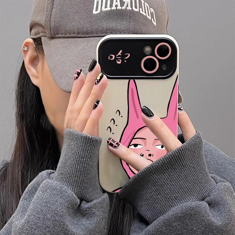 搞怪女孩苹果14promax手机壳iphone13pro大视窗12/11防摔78plus软