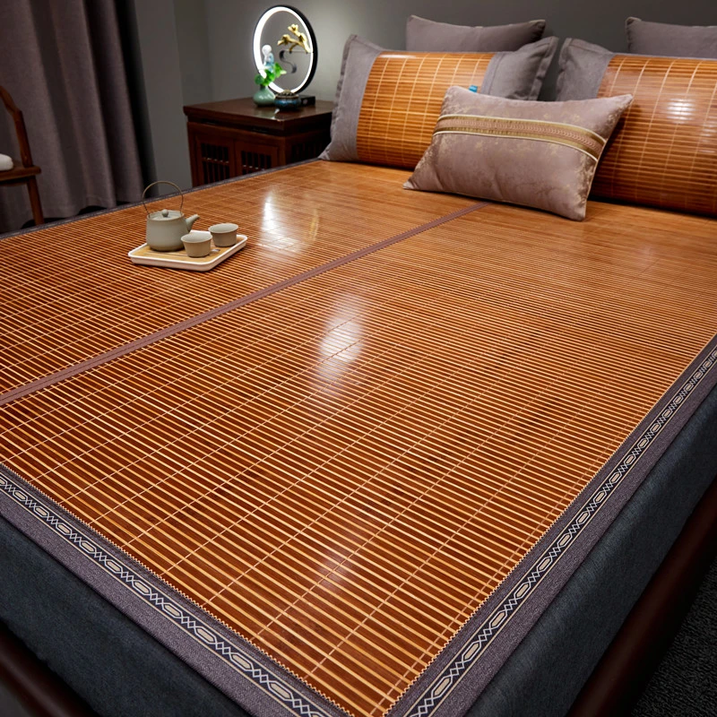 【推荐】2024款凉席竹席夏季草席家用双面正反两用冰丝席折叠