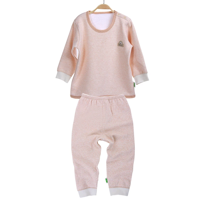 欧淘精品婴儿秋衣套装薄棉内衣套装宝宝秋冬衣服 薄夹棉内衣套装