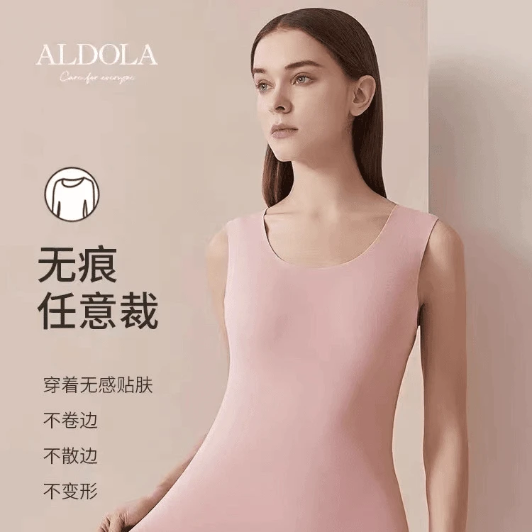 【2条装】雅鹿男女双面德绒发热保暖背心女加绒加厚内搭无痕秋冬季