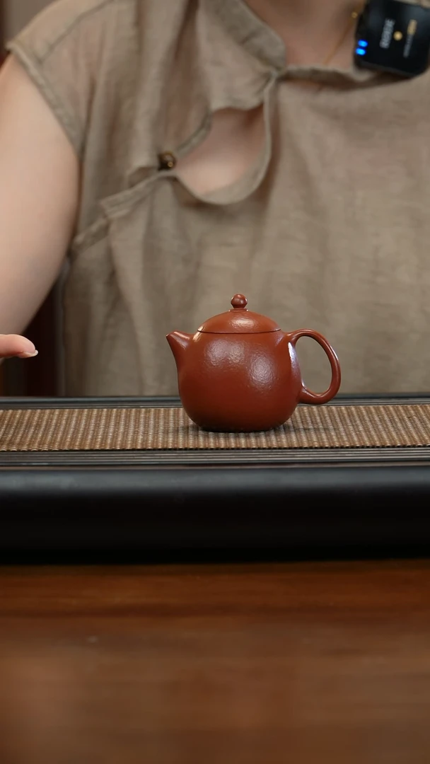 【闪购商品】紫砂茶壶W1330孟臣朱泥龙蛋