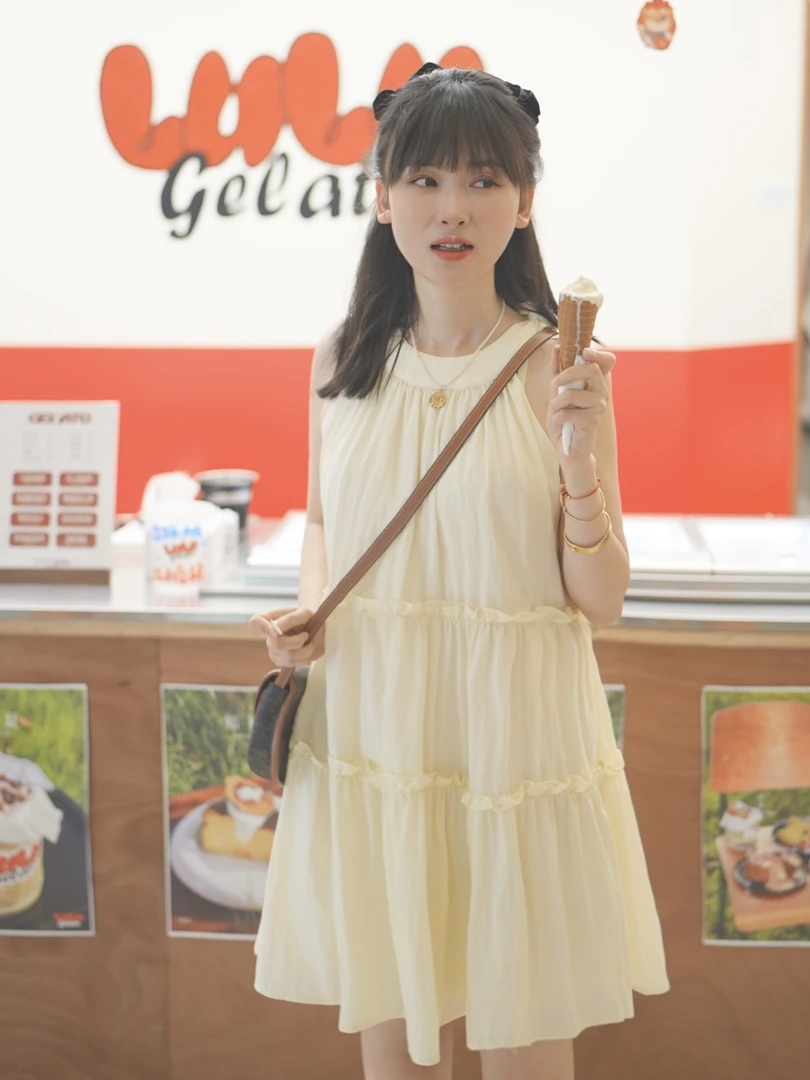 【周周专属】YMC923小个子公主吊带连衣裙子显瘦仙女气质夏季新款女