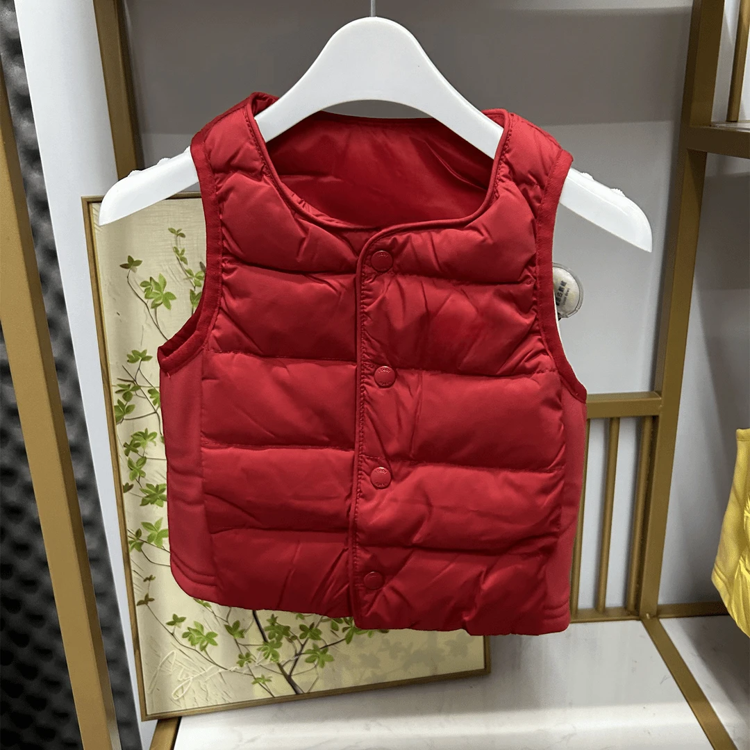 马甲 童装 男女款外套内搭秋冬薄绒款时尚保暖轻薄上衣