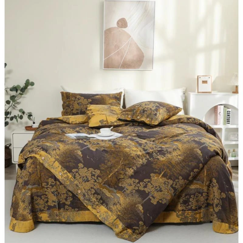 【金玉满堂】纯棉纱布四件套