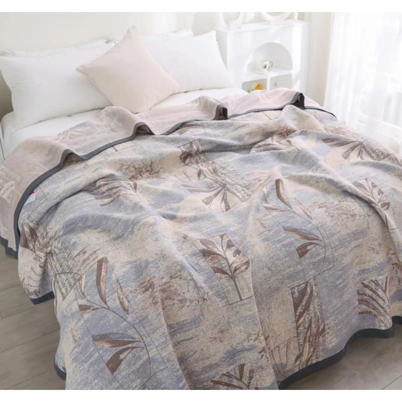 【风吹麦浪】多层纱布软床盖240*250cm