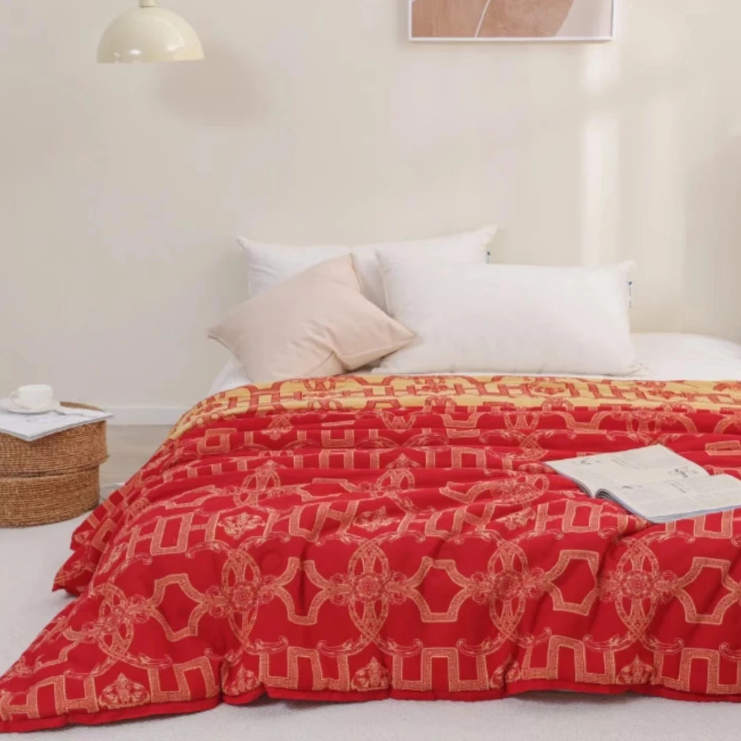 【喜被】纯棉双层纱秋冬被200*230cm