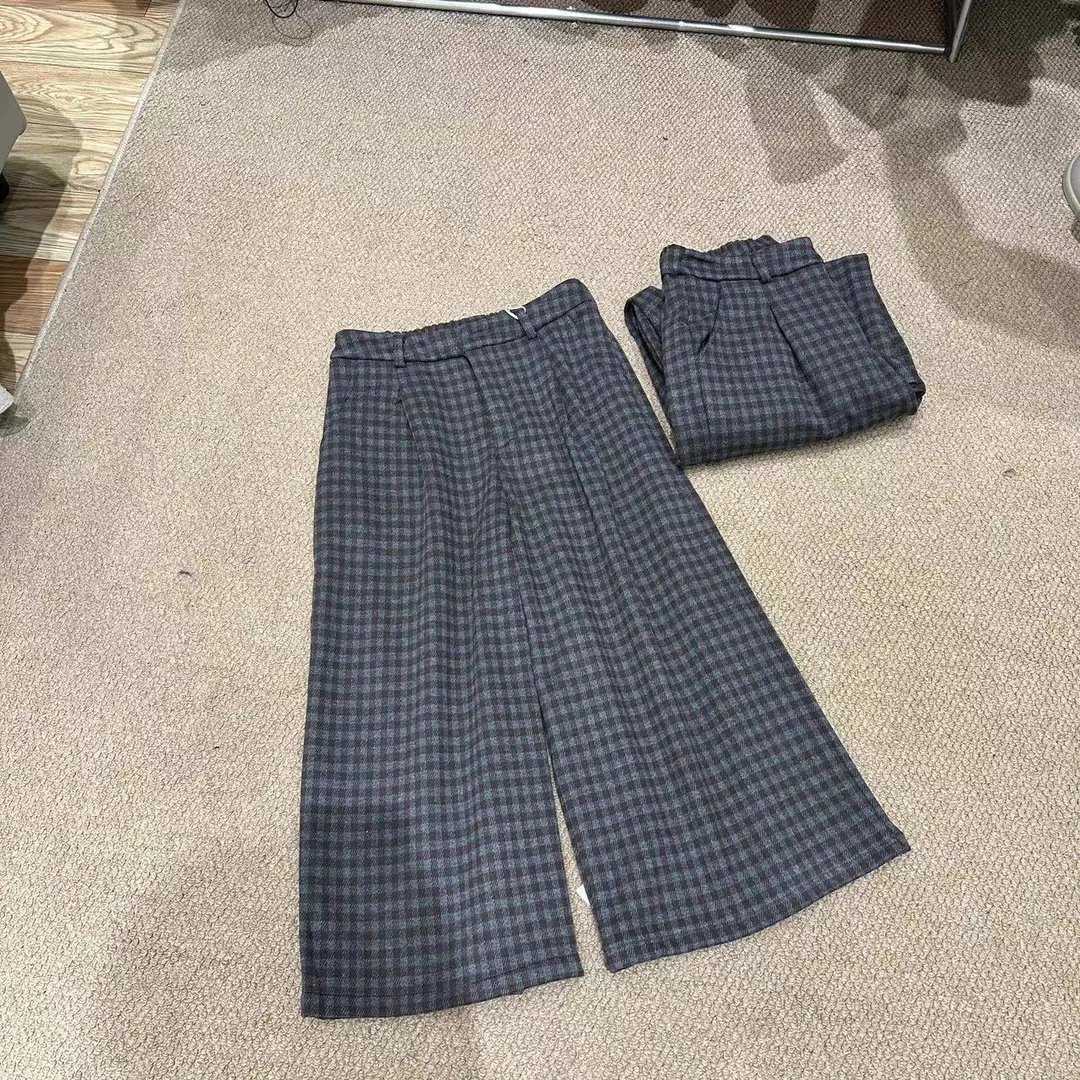 33推荐  DJJ#69151-1 日系冬款加厚加绒格子裤 12-26