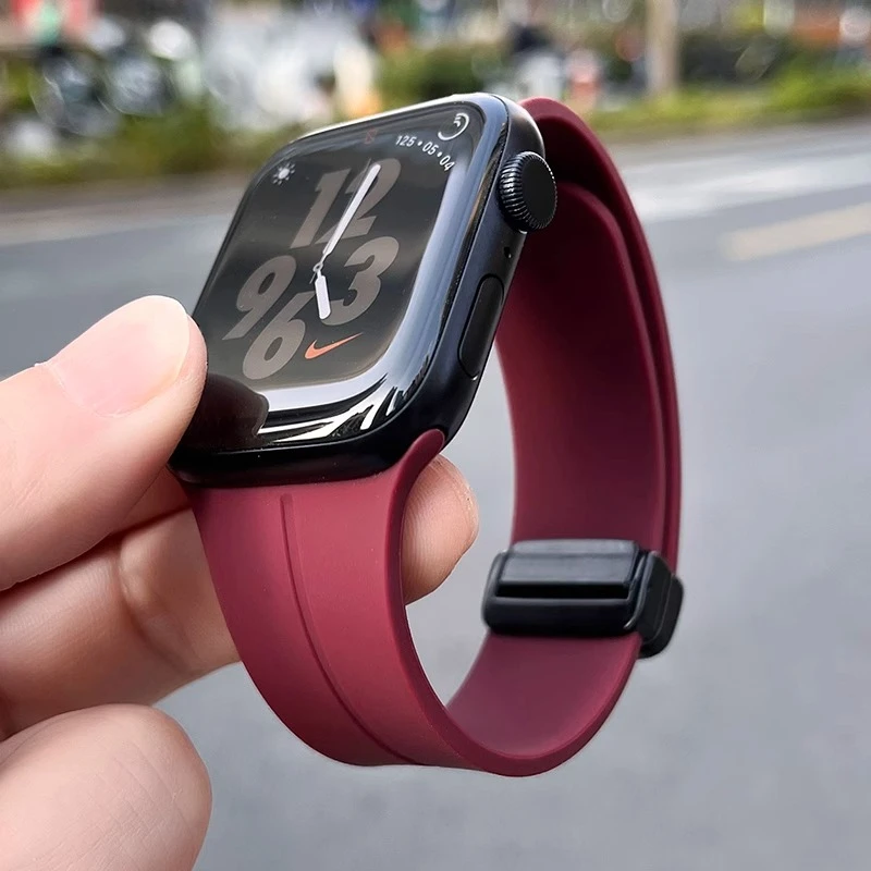 适用iwatch表带applewatch表带苹果手表iwatch表带s9苹果磁吸折叠