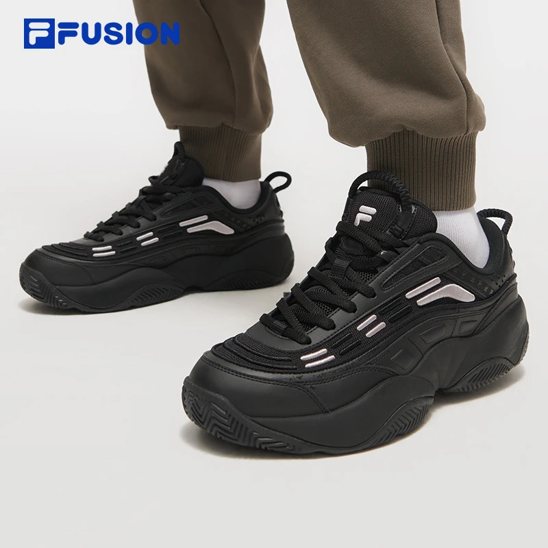 FILA FUSION【火焰鞋】复古面包篮球鞋情侣款老爹鞋男T12WM513205F