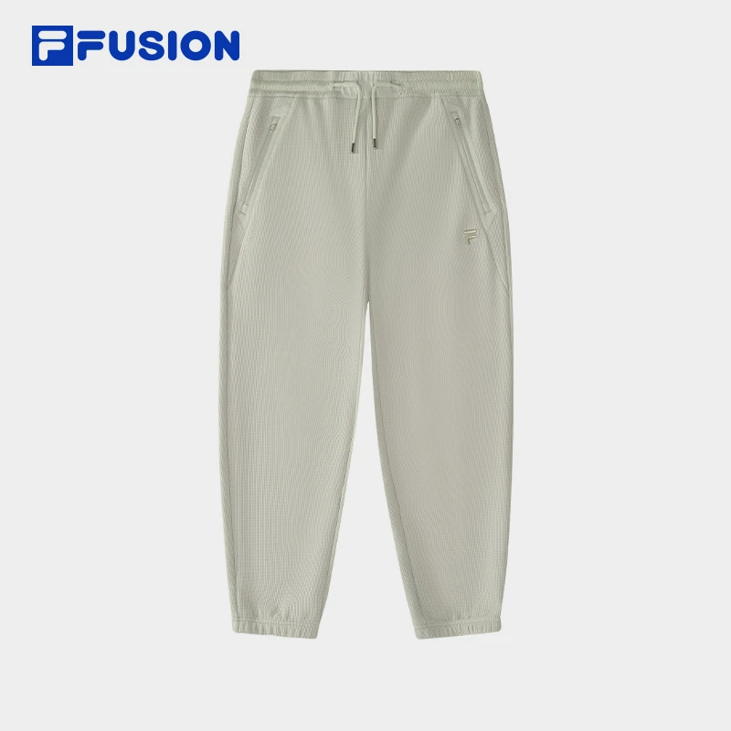 FILA斐乐欧若风华夫格宽松束脚裤男冬季运动休闲长裤T11M515601F