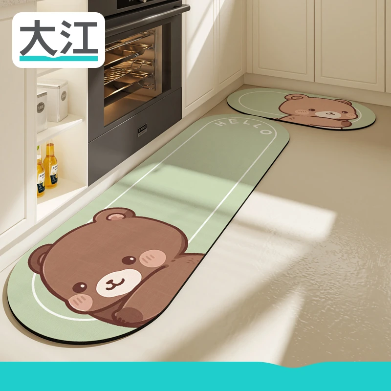 大江厨房地垫防水防油垫地面高级防滑垫家用脚垫耐脏减震防摔垫子