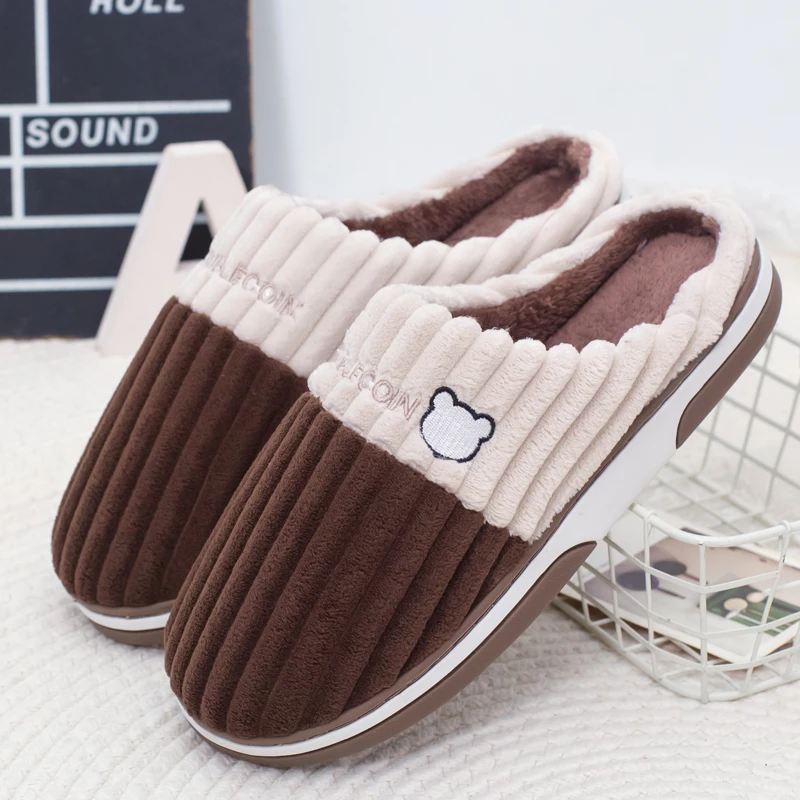 棉拖鞋男款冬季可爱居家用室内防滑情侣毛绒保暖毛拖鞋女冬天棉鞋