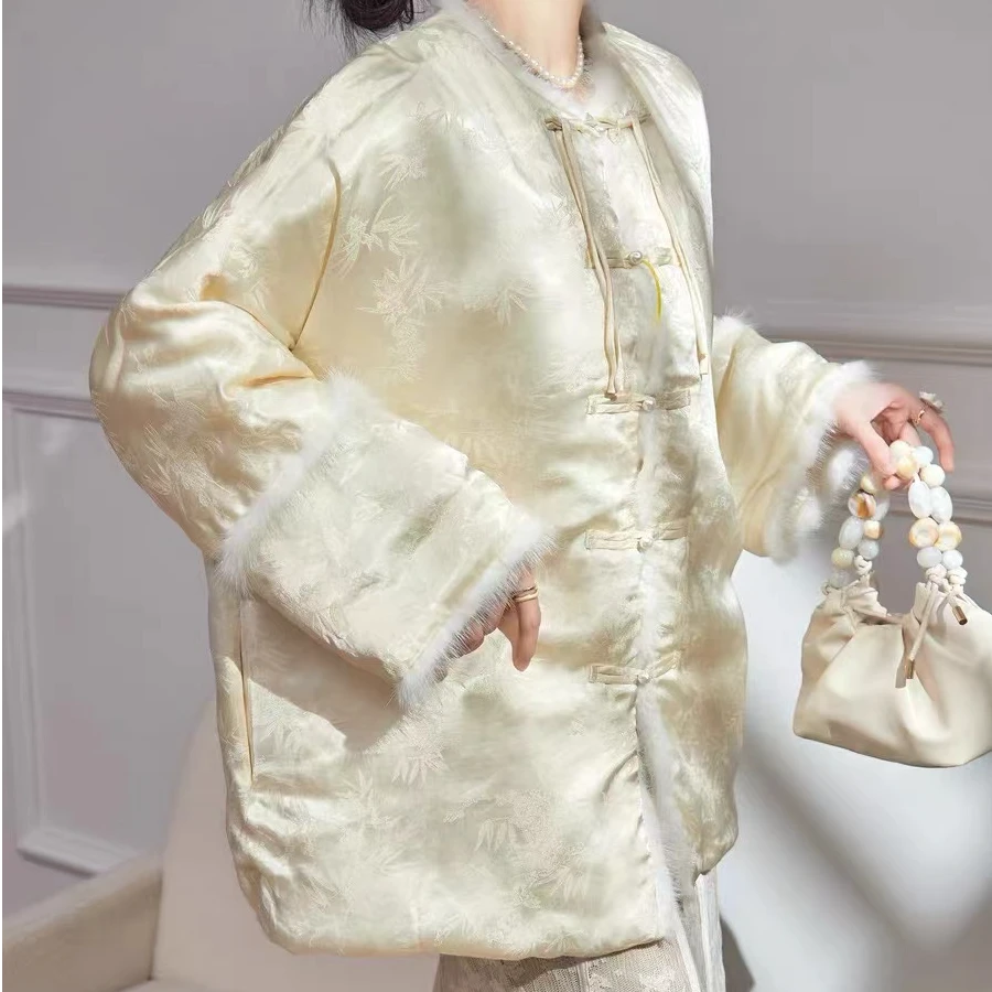 洛瑞兹精选【高端链接】冬季国潮中国风开衫加厚外套