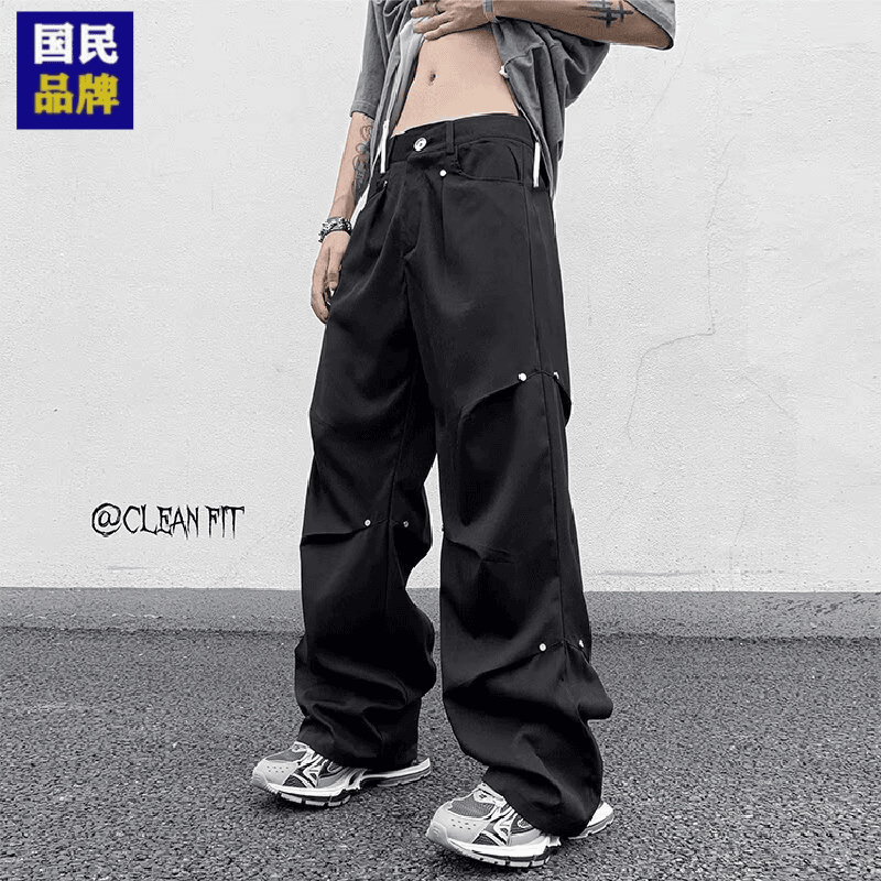 【小扬哥推荐】美式降落伞兵裤子男款秋季潮牌伐木工装裤男士潮流高