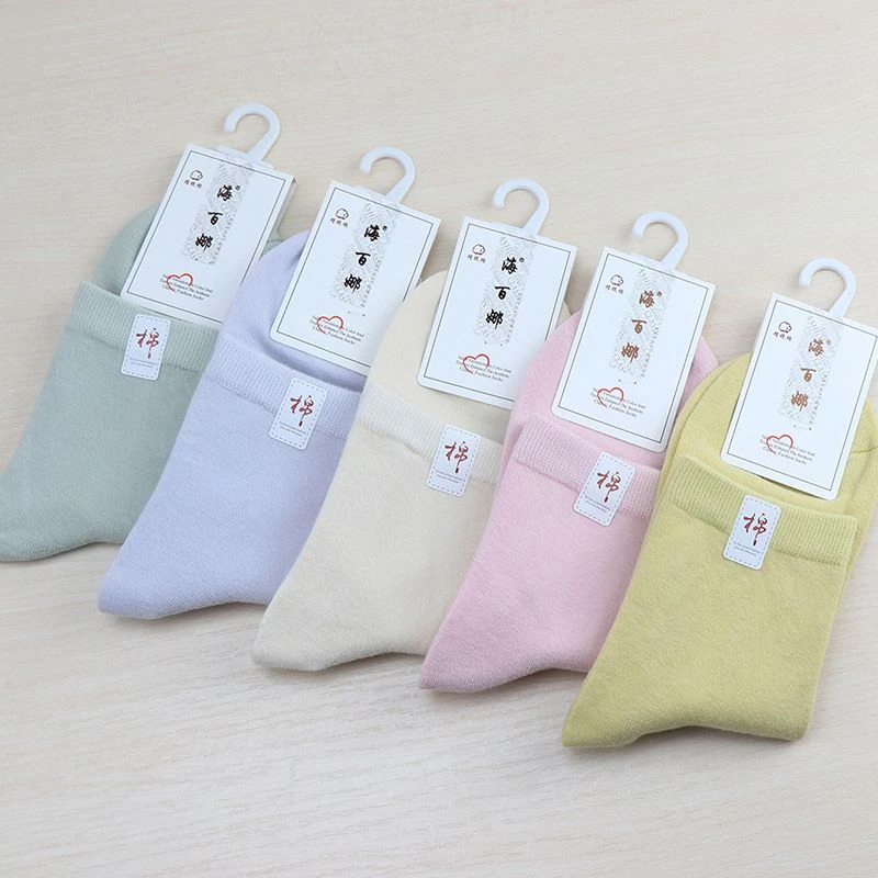 袜子女士中筒袜秋冬厚款运动休闲防臭吸汗透气高含棉品质百搭女袜