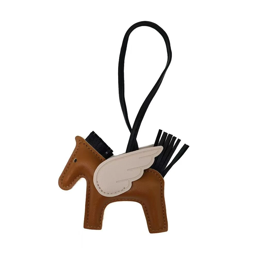 拉及袋新款时尚皮质小马挂件