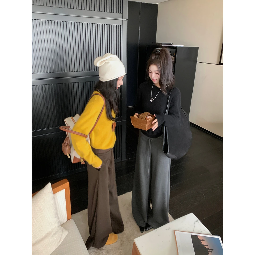 区区欧阳【超chill 绵绵纸片人】浣熊绒毛衣女冬季新款软糯慵懒风