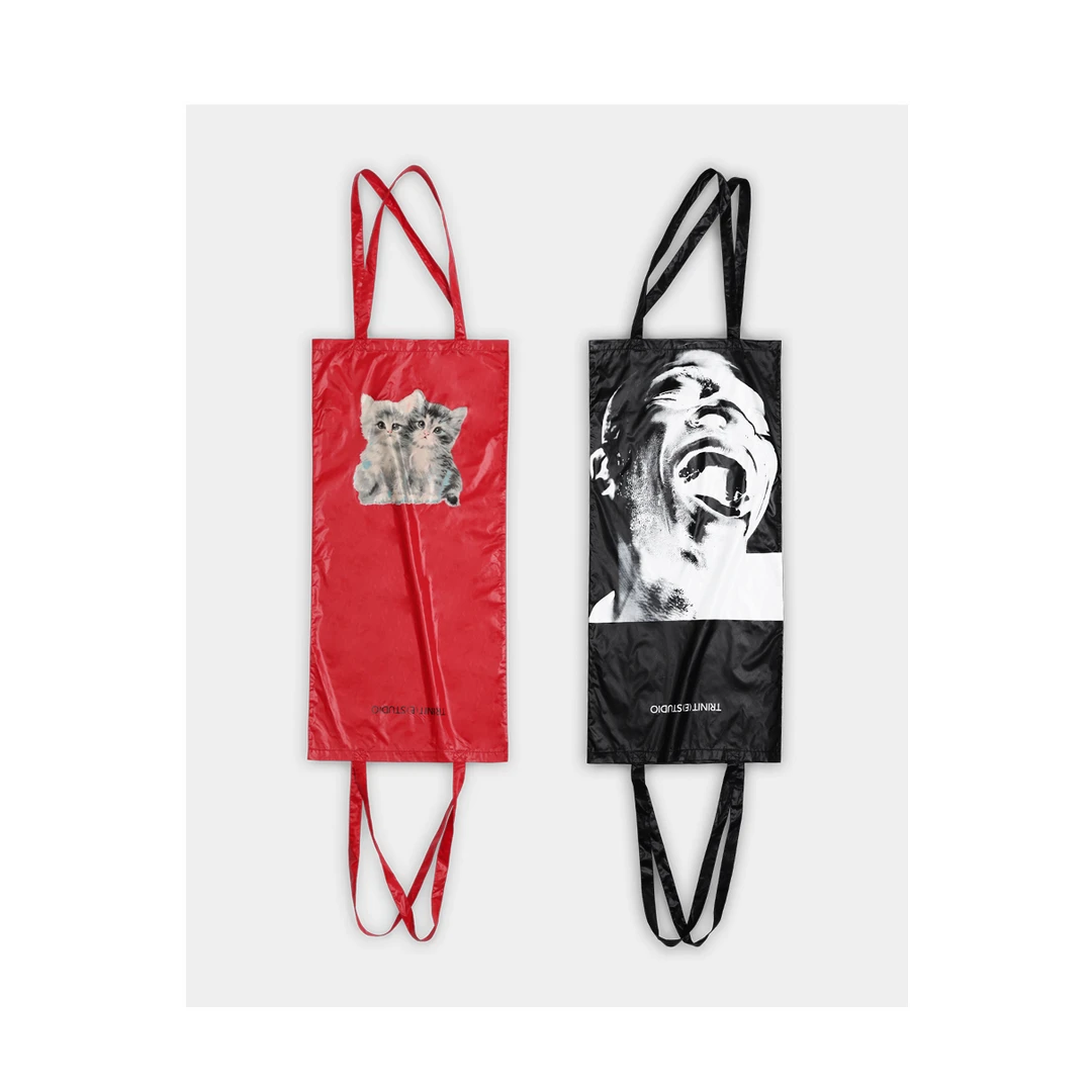 陈列品微瑕 TRINITE  红色小猫涂层环保袋