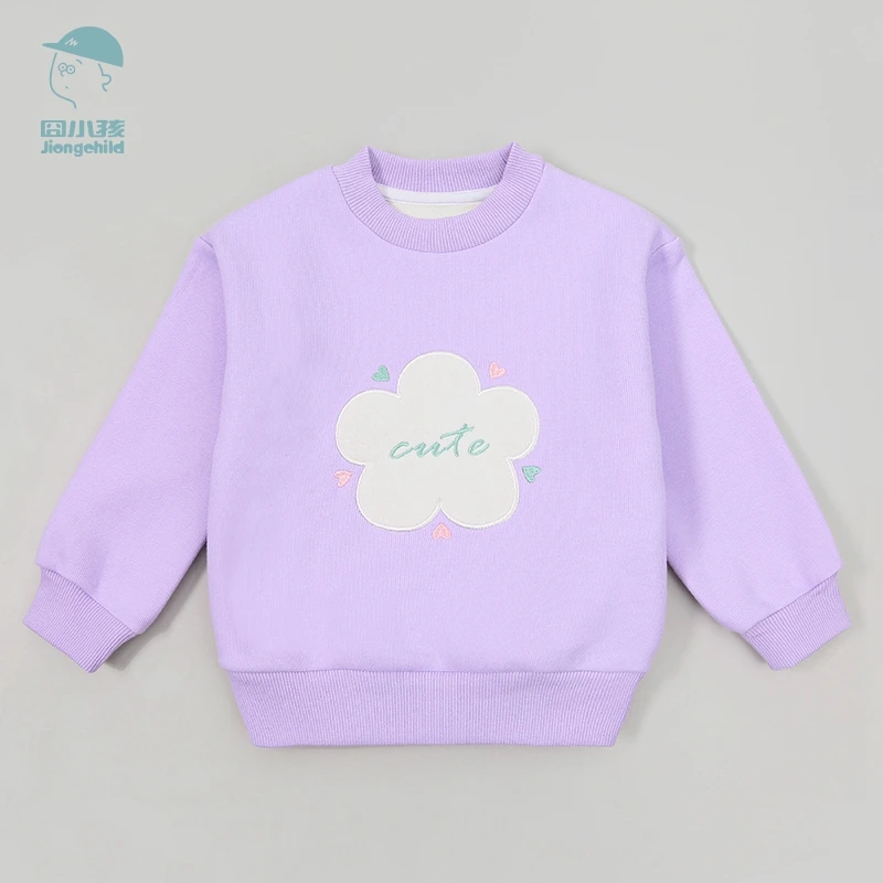 女童加绒卫衣新款韩版秋冬季儿童套头童装上衣XGE37270