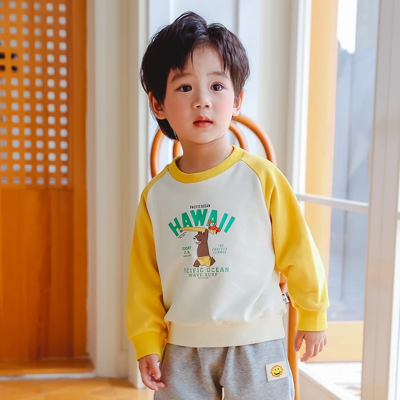 品牌童装儿童长袖卫衣男童秋季帅气上衣小男孩运动XBE45821