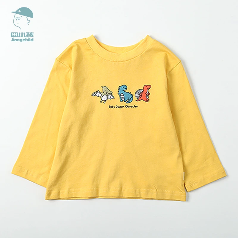 品牌男童长袖T恤中小童上衣休闲纯棉儿童卡通圆领打底衫XBT25833