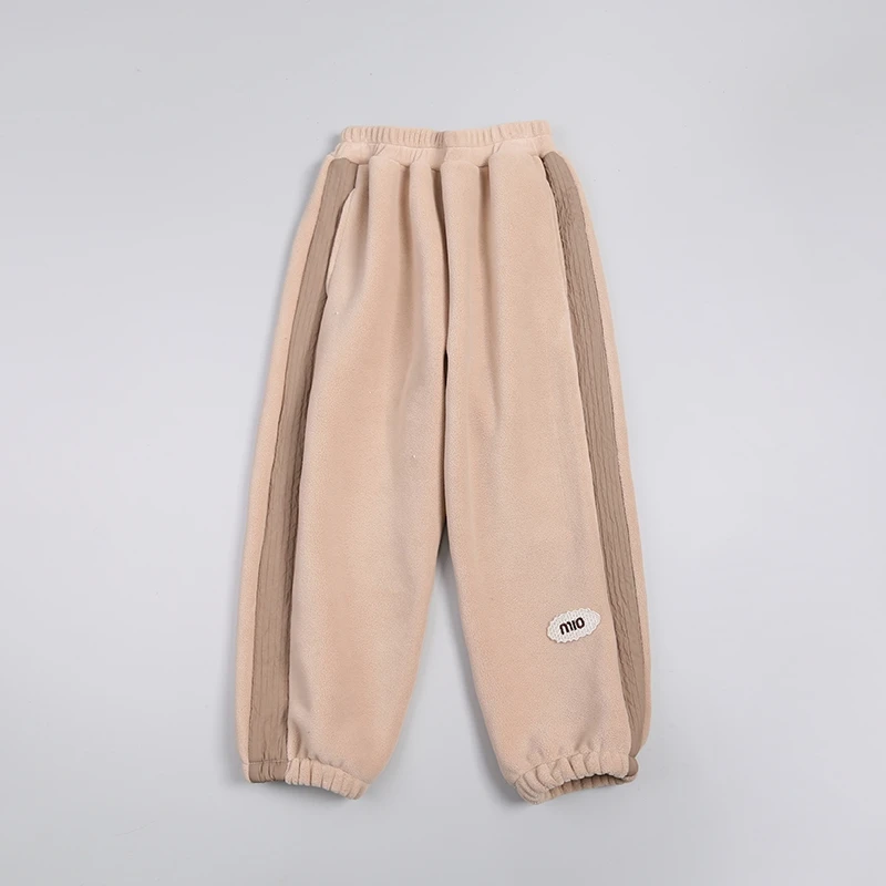 品牌女童裤子一体绒儿童冬外穿休闲加绒加厚中大童卫裤DGK47010