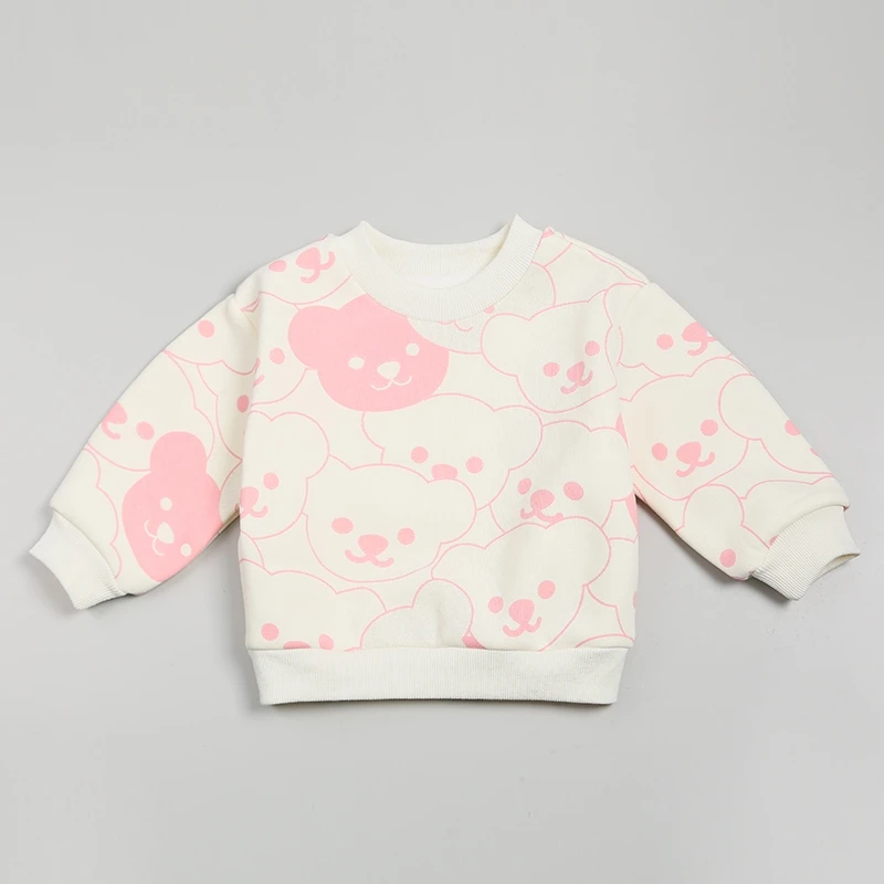 品牌女童卫衣加绒新款秋冬款衣服女孩上衣儿童秋装XGE47050