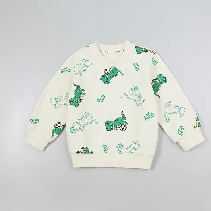 品牌男童卫衣春秋新款网红洋气百搭外穿满印长袖上衣XBE45952