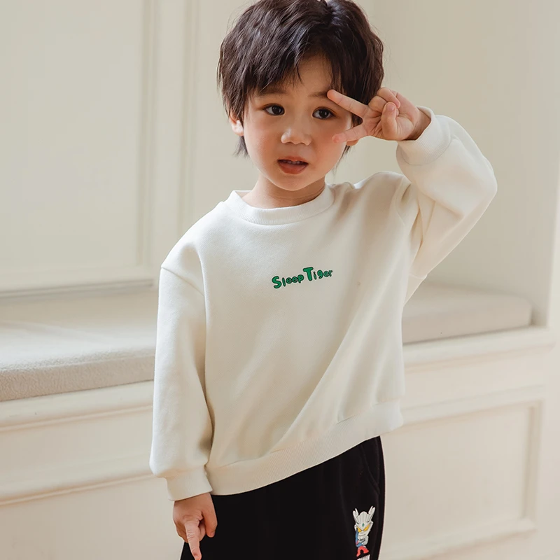 品牌男童卫衣春秋款2024套头洋气秋款长袖洋气百搭上衣XBE45955