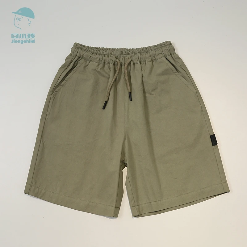 夏季童装新款中大童时尚舒适男童裤子简约款式短裤中裤DBK43376