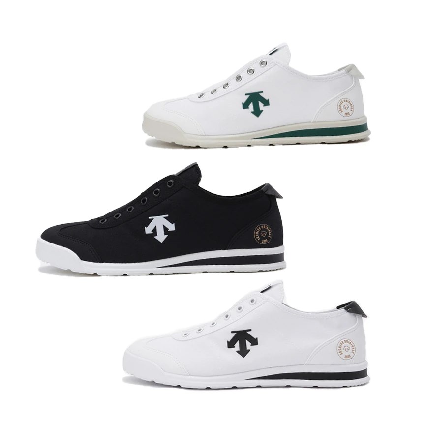 DESCENTE/迪桑特CHRON系列一脚蹬休闲帆布鞋男女同款SP123LSN14