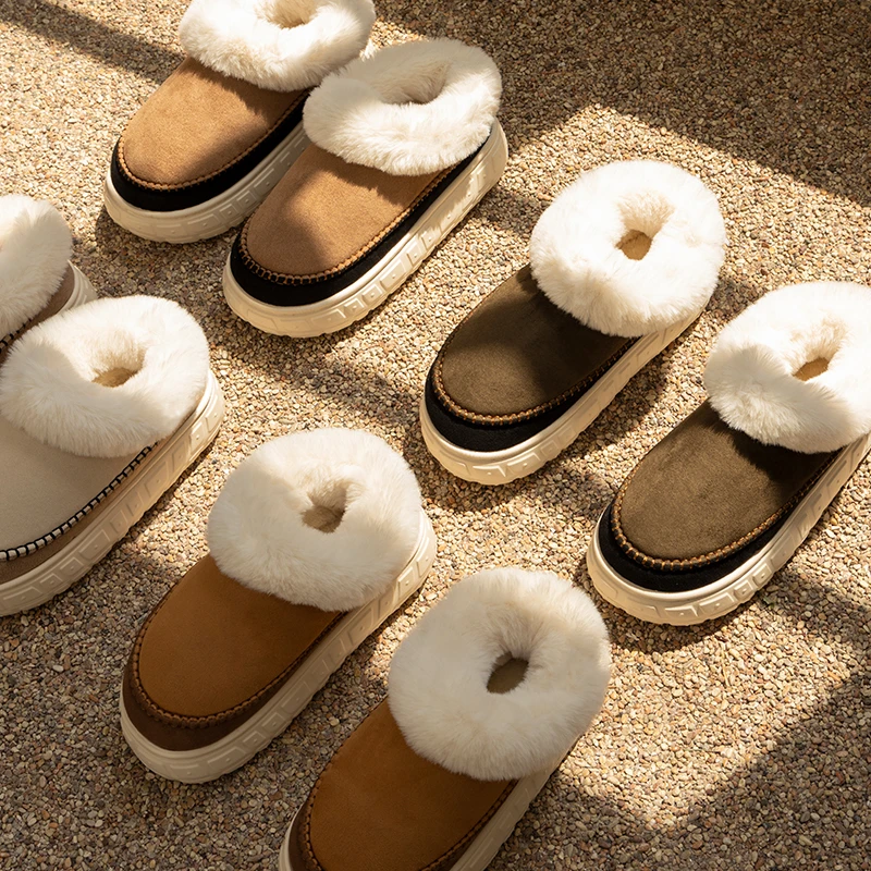 逸茉岩舒包跟棉鞋秋冬季新款居家外穿加绒保暖防滑情侣厚底棉鞋s