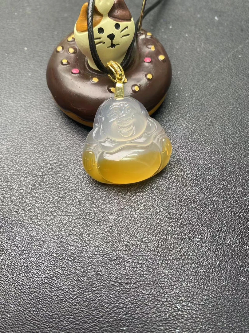 天然玛瑙白冰漂黄佛公多样性发其一