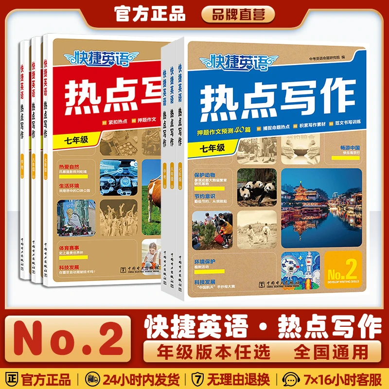 快捷英语热点写作NO2第2期第1期7年级8年级中考英语时文写作