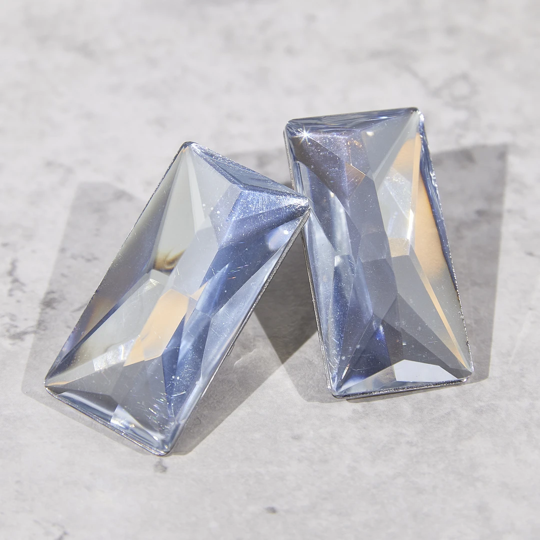 铜合金合成锆石耳饰  中古款耳环轻奢气质饰品KK-9642-1