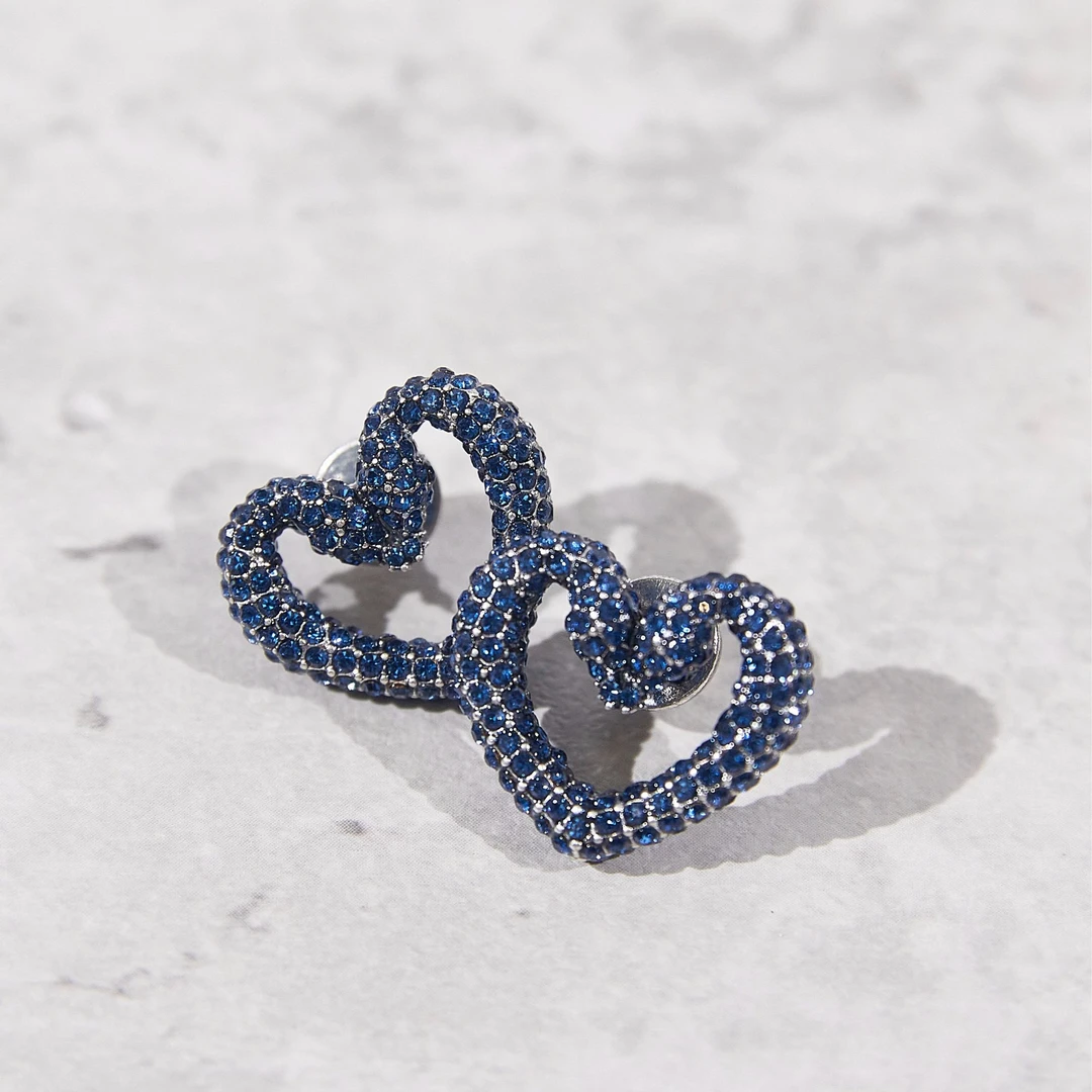 铜合金合成锆石耳饰  中古款耳环轻奢气质饰品KK-9664