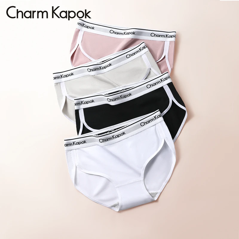 【已下架】女士内裤抗菌100%全棉裆纯棉质感中腰字母少女三角裤
