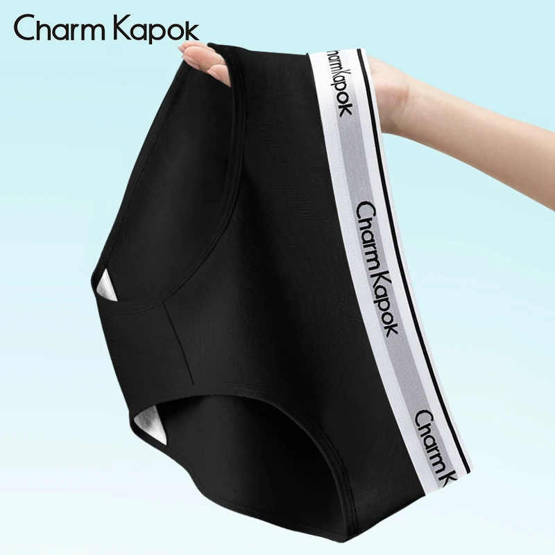 CharmKapok女士内裤2025新款100%全棉裆纯棉质感抗菌大码三角短裤