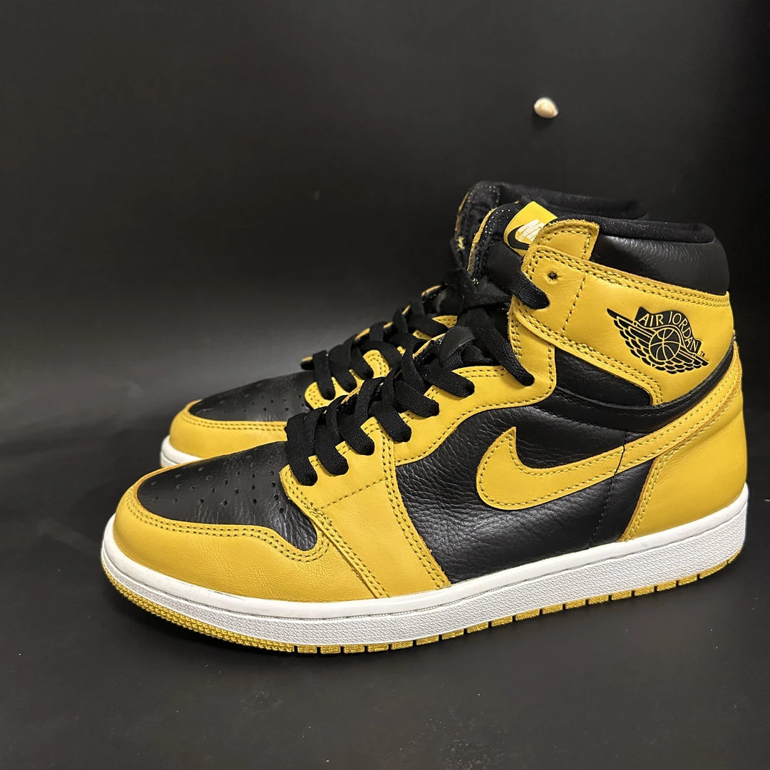 二手/43码Nike aj1 黑黄 武当高帮 复古篮球鞋 板鞋