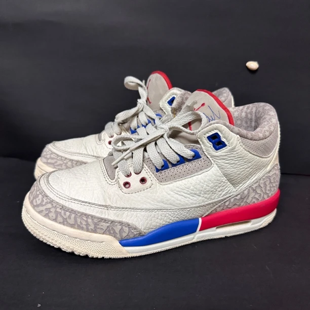 二手/38.5Nikeaj3爆裂纹鞋面瑕疵中帮复古篮球鞋公价1789假一赔四