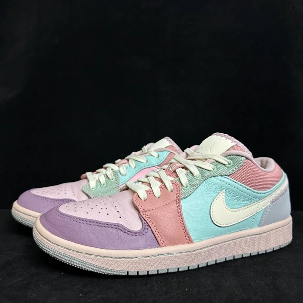 二手/ 40.5码/ aj1 马卡龙 低帮 复古篮球鞋 假一罚四