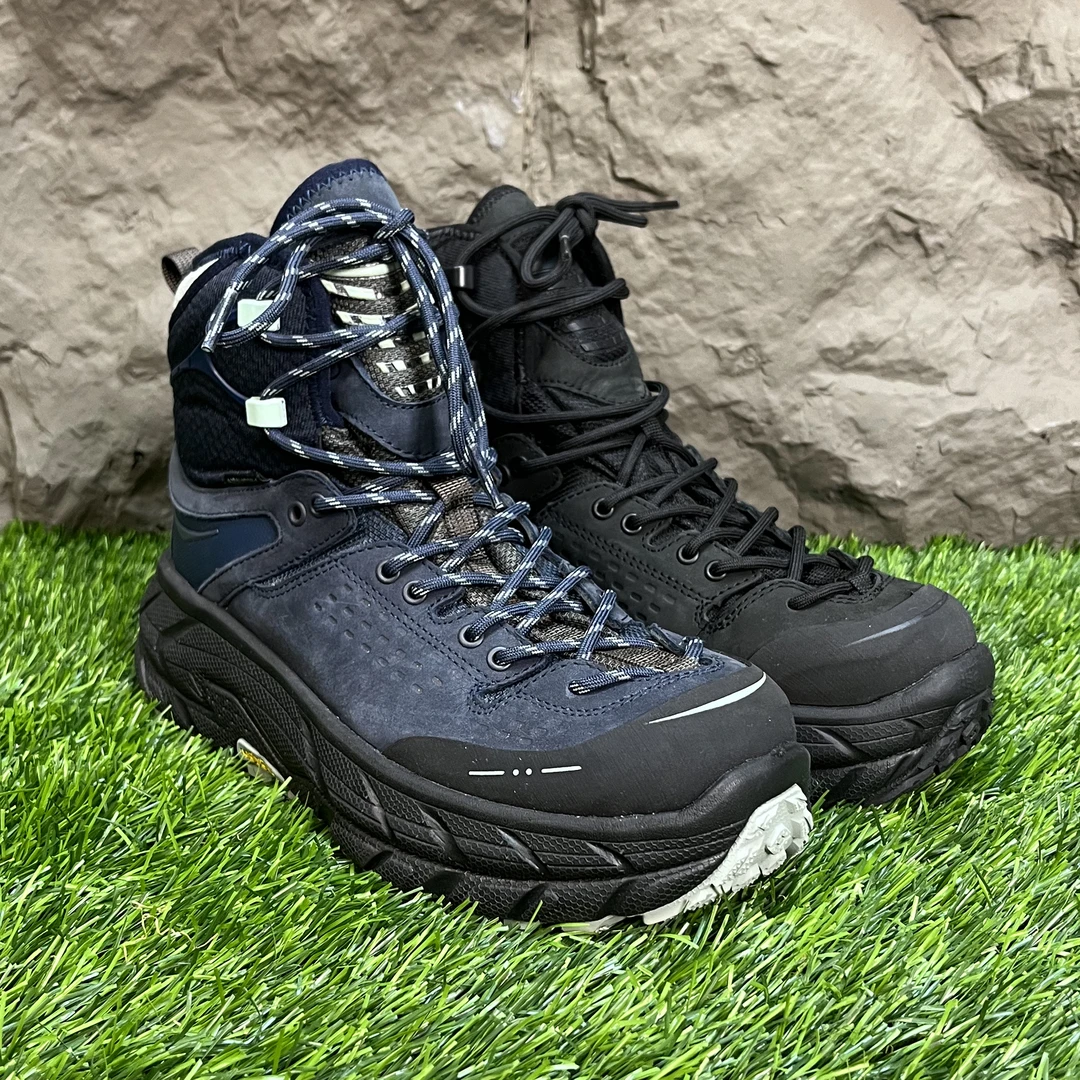 防水牛皮秋冬保暖百搭登山户外越野徒步潮鞋高帮男鞋男款运动大码